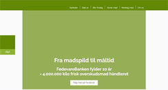 Desktop Screenshot of foedevarebanken.dk